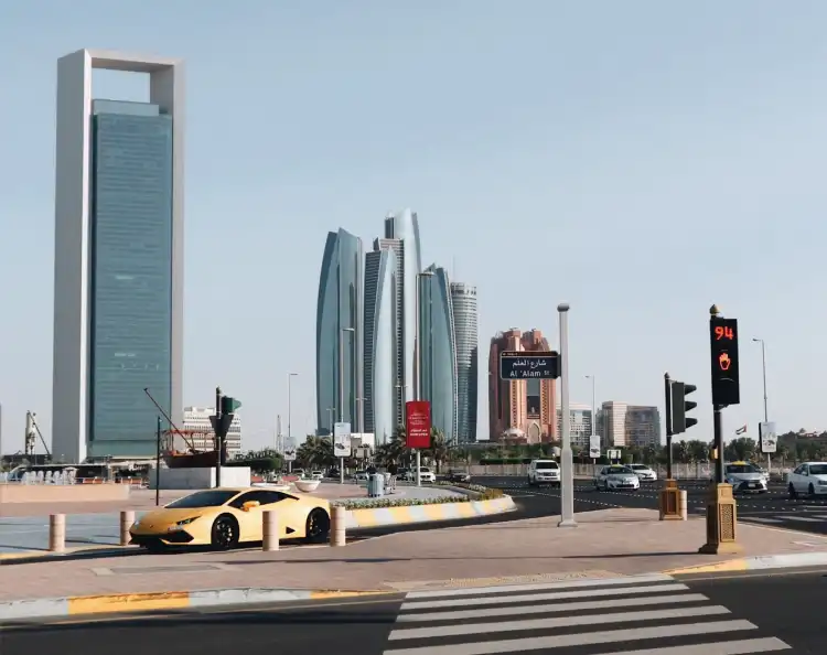 Lexus LC luxury coupe covered by insurance in UAE